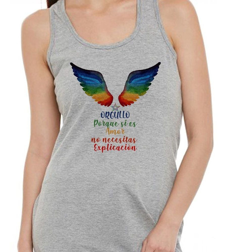 Musculosa Dia Internacional Gay Frase Alas Color