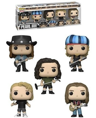 Figura Funko Pop, Pearl Jam - Pack 5 Personajes