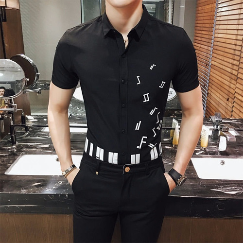 21357camisas Ropa Hombre  Ropa Coreana Slim Fit Korean Style