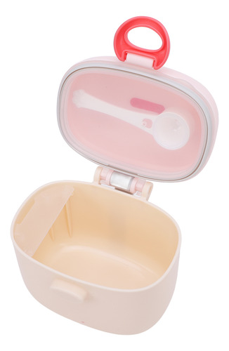 Recipiente De Armazenamento De Leite Em Pó Rosa, Suporte Par