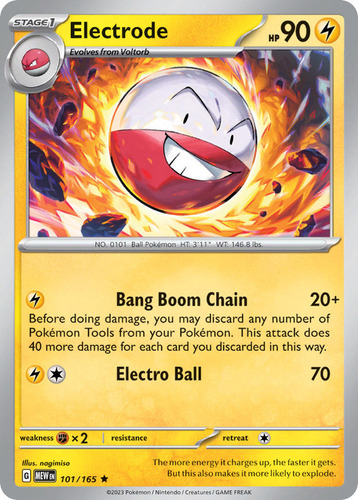 Pokémon Tcg: 151 - 101/165 - Electrode