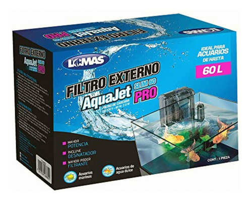 Filtro Externo Aquajet Slim Pro 60 L