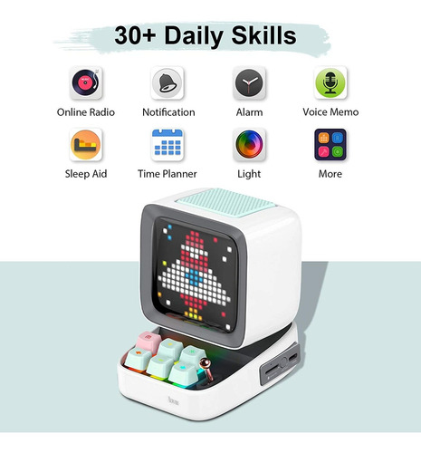 Parlante Portátil Divoom, Con Bluetooth Y Display Led