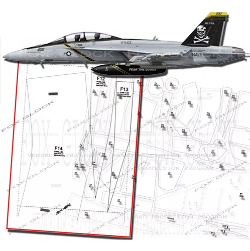 F-18 Hornet (foam)  Plano Rc 