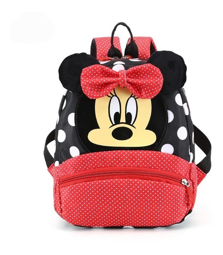 Mochila Infantil Escolar Preescolar Lona Minnie Escuela 