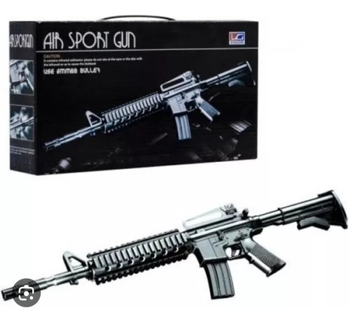 Fusiles Airsoft Fusil Airsoft M16 60cm + 100 Balines En Caja