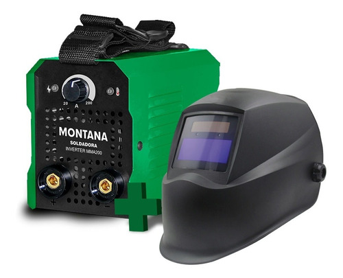 Soldadora Inverter Montana 200 Amp + Careta Fotosensible