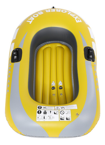 Barco De Pesca Inflable, Kayak, Canoa De Pvc, 1 Persona, Rem