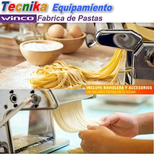 Imagen 6 de 7 de Maquina Fabrica Pastas Fideos Raviolera Winco W160, Once