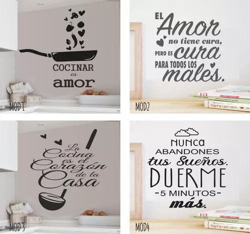 Vinilos Decorativos Para Cocina Comedor Frases Para Pared