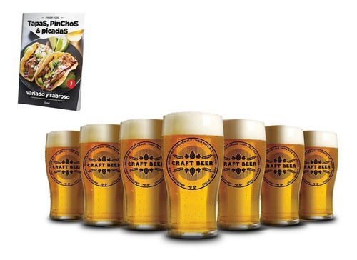 Clarín Colección Finger Food Con 12 Vasos Cerveceros