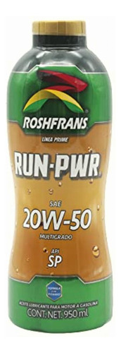 0.950 Botella Aceite Run-pwr Api Sp Sae 20w-50