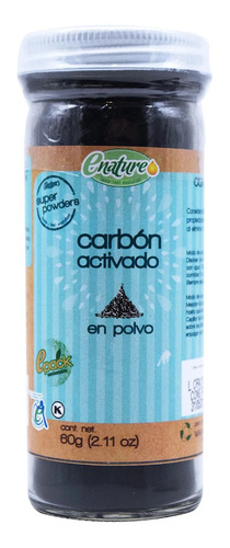 Enature Carbon Activado En Polvo 60g