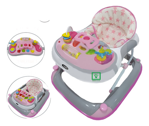 Andador Para Bebe Con Bandeja De Juego Y Bluetooth Abeja
