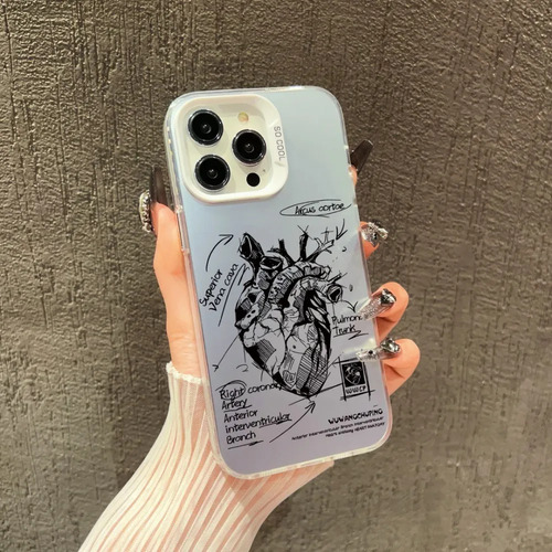 . Funda Para iPhone Case De Uso Rudo Con Diseño De Corazón N