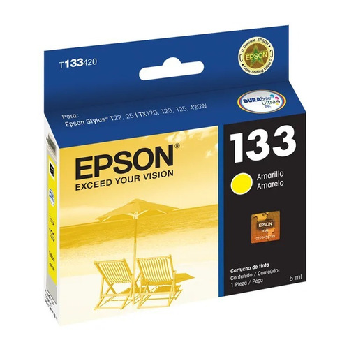 Cartucho Epson T134 Amarillo Original Tinta 5 Ml T133420