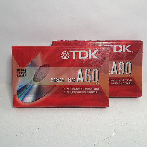 Lote X2 Cassete Audio Tdk A60 + A90 Sellados
