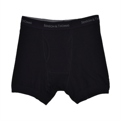 Calzoncillos Benson & Thomas Boxer Hombre Pack X2 Negro