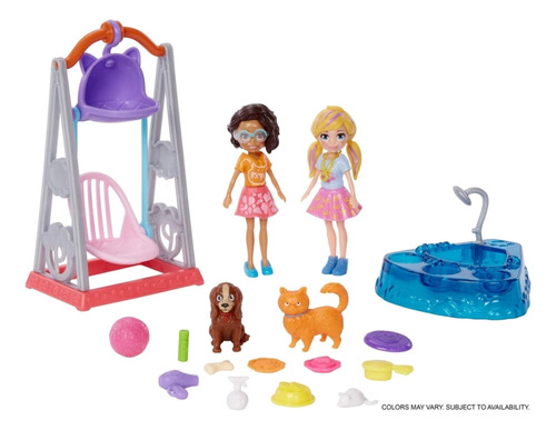 Polly Pocket 2 Bonecas Hora De Brincar C/ Acessórios Mattel