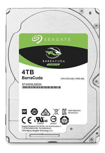 Imagen 2 de 3 de Disco duro interno Seagate Barracuda ST4000LM024 4TB