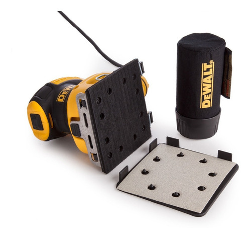 Lijadora Orbital 1/4hoja +bolsa Recolectora Dewalt Dwe6411b3 Color Amarillo Frecuencia 50 Hz/60 Hz