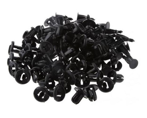 50pcs 10mm Tipo De Empuje De Plástico Retenedor De Remache