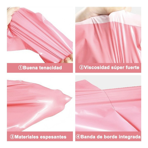 Banna 100 Sobres De Envío Grandes 50×60cm Resistentes Al Desgarro, Ideales Para Ropa, Tiendas Y Regalos Rosa