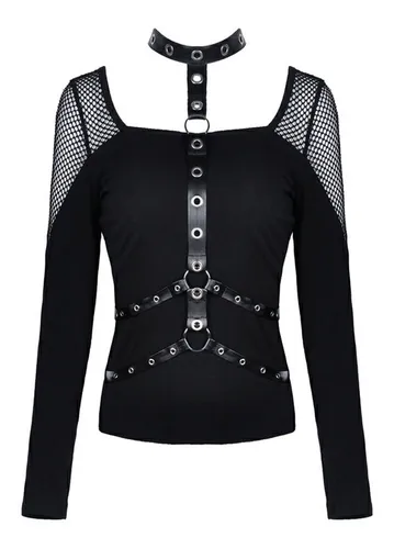 Blusas de red punk new arrivals