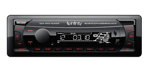 Autoestereo Infinity Alpha100 Bluetooth Usb Aux Fm Sd Fm