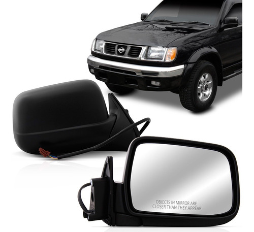 Retrovisor Externo Frontier 98 99 A 2005 Elétrico Preto