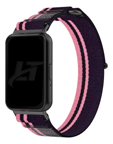 Pulseira Loop Trilha Ltimports Para Samsung Galaxy Fit3 R390 Cor Lt-rosa-roxo
