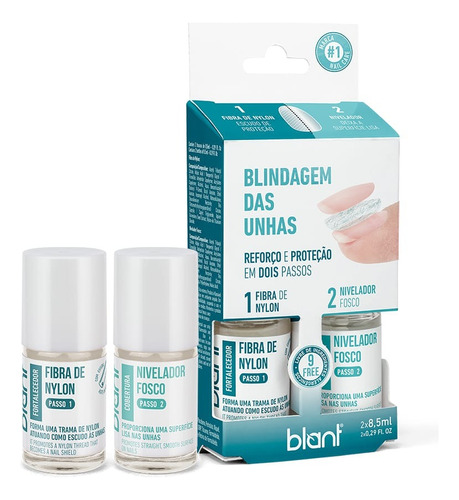 Blindagem Das Unhas Blant, Reforço E Proteçao 2x 8,5ml 