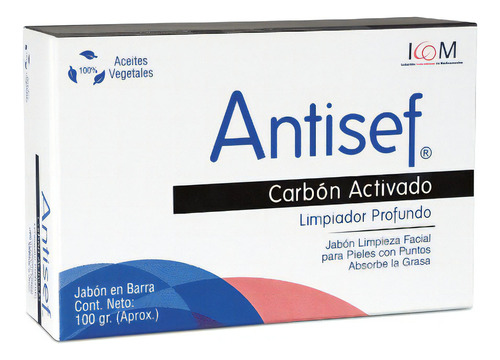 Jabón Carbon Activo Antisef 100 G