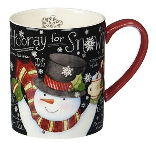 Mugs Taza Lang Chalkboard Snowman De Susan Winget, 14 Oz, Mu