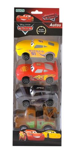 Set Autos Cars X 4 En Caja Original Ditoys