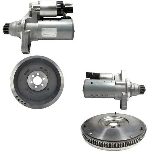 Kit Motor Arranque C/ Cremalheira Vw Gol 1.0 3cc 2017 A 2023