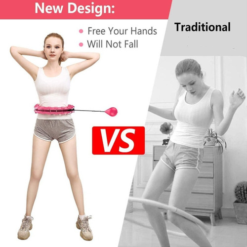 ..hula Hoop Inteligente Con Peso Ajustable, Ejercicio Abdomi
