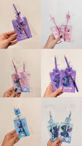Anotadores Más Lápiz Personalizados Souvenirs Stich X44