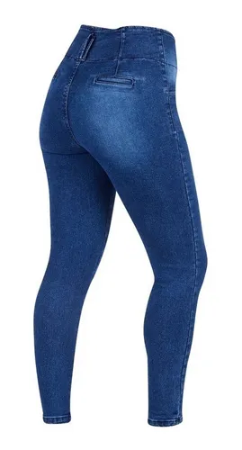 Jeans Tiro Alto Azul Mezclilla Cklass 070 10 Cuotas sin inter s