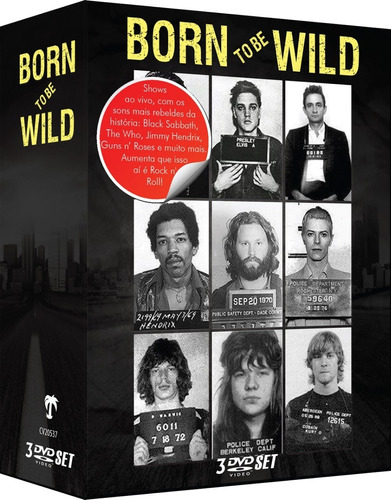 Dvd Born To Be Wild - Box Com 03 Dvds 