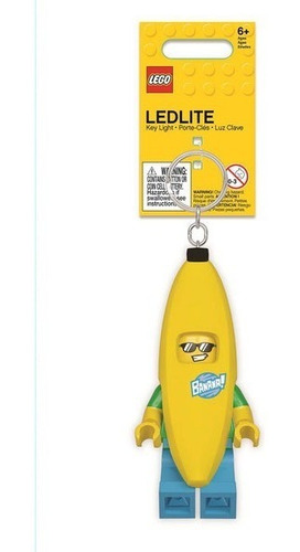Imagen 2 de 5 de Llavero Con Luz Banana Lego