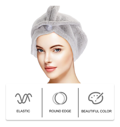 Toalla De Secado Rápido, Toalla Para Secar El Cabello, 3 Uni