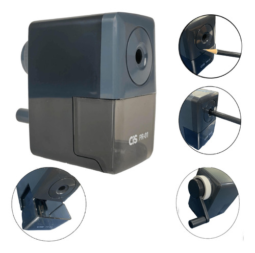 Apontador De Mesa Mecânico Com Manivela Pr-01 Cis