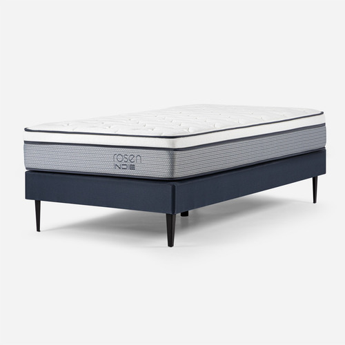 Cama Europea Indie 1,5 Plazas Pata Metalica 105 X 200 Cm