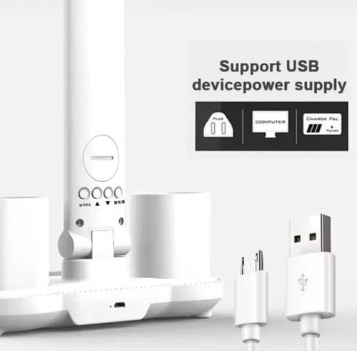 Lámpara De Escritorio Led Recargable Con Protección Ocular