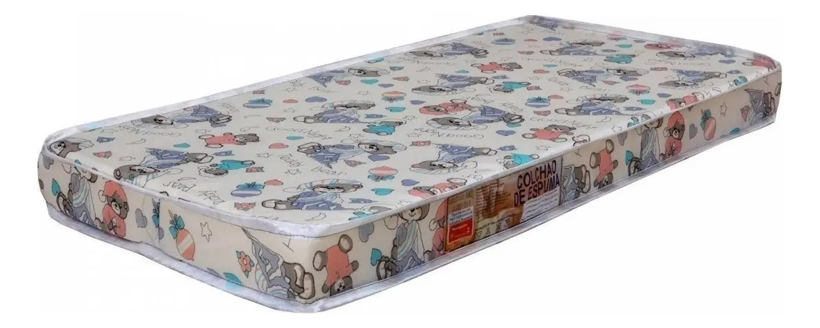 Colchão Berço Tigus Baby 130x60x10cm Espuma Poliuretano D18
