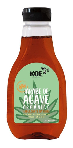 Jarabe De Agave Orgánico Raw Koe 330 Gr