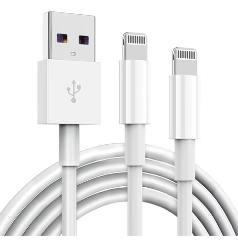 2 Cables Usb A Lightning Para iPhone De 1m