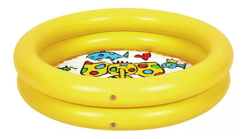 Pileta Inflable Redonda Chica Bebes Niños 61x13 Cm 2 Anillos