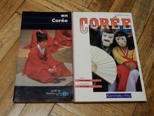 Lote De 2 Libros Sobre Corea En Francés. Hachette - Kummerly